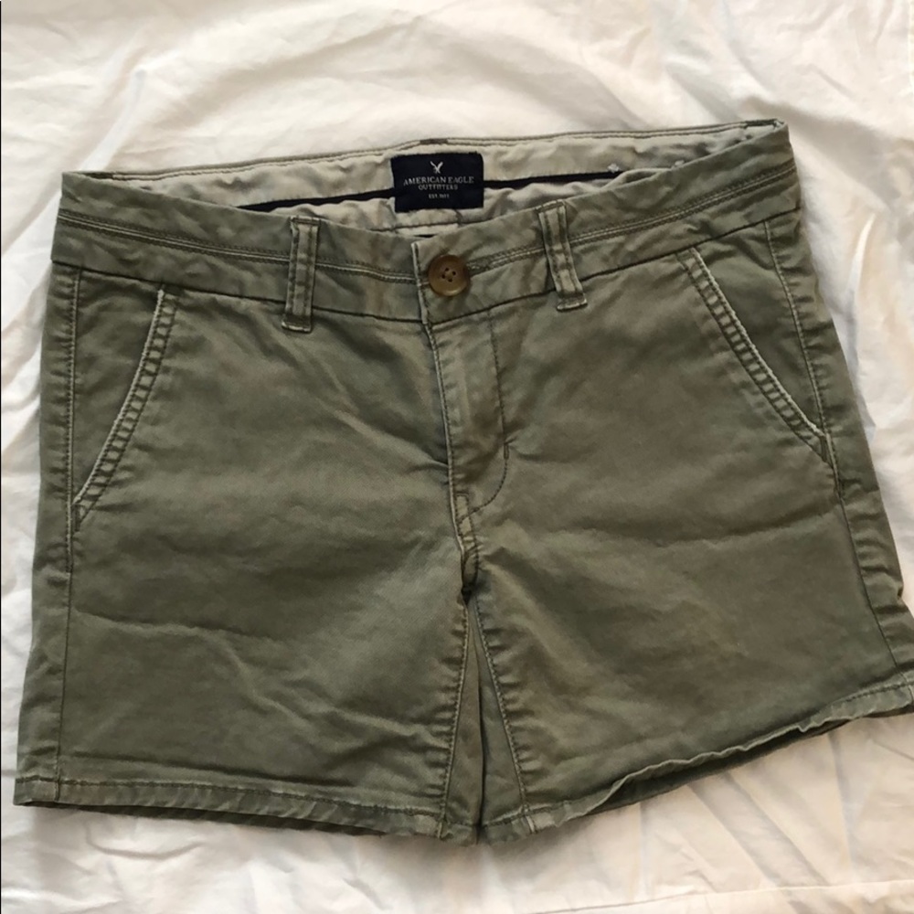 American Eagle Midi Stretch Shorts
